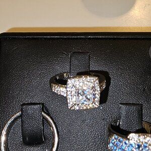 Silver Princess Cut Ring